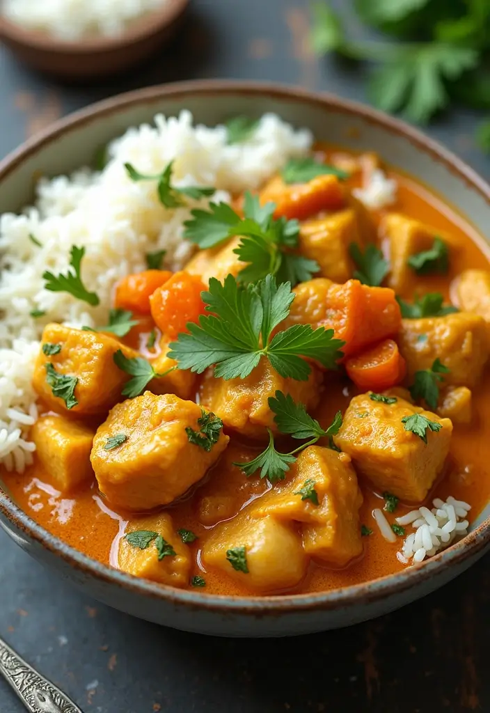 30 Quick and Easy Dinner Recipes for Two That Are Romantic and Cozy 132 30 Quick and Easy Dinner Recipes for Two That Are Romantic and Cozy - 22. Coconut Curry Chicken