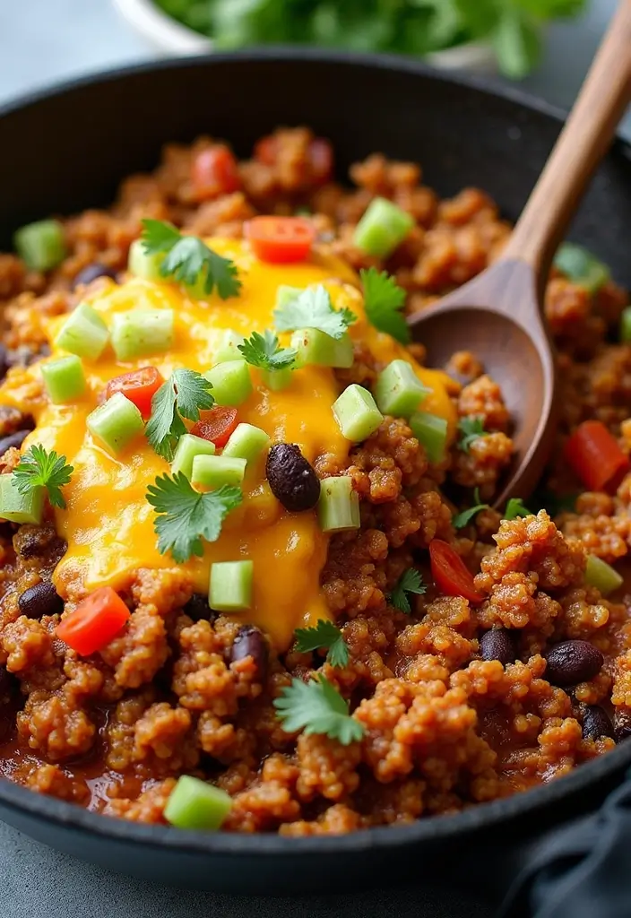 30 Quick and Easy Dinner Recipes for Two That Are Romantic and Cozy 39 30 Quick and Easy Dinner Recipes for Two That Are Romantic and Cozy - 7. Taco Skillet Dinner