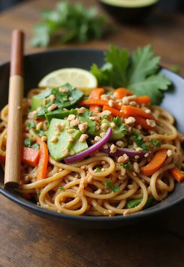 30 Quick and Easy Dinner Recipes for Two That Are Romantic and Cozy 51 30 Quick and Easy Dinner Recipes for Two That Are Romantic and Cozy - 9. Thai Peanut Noodles