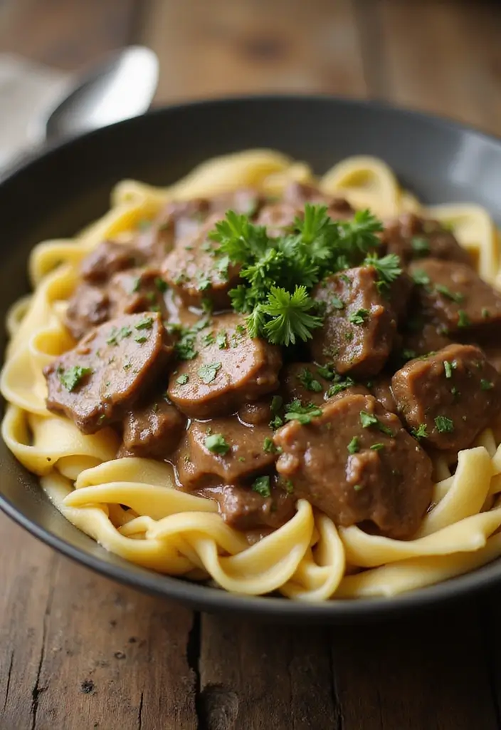 30 Quick and Easy Family Dinner Recipes That Save You Time and Effort 23 30 Quick and Easy Family Dinner Recipes That Save You Time and Effort - 5. One-Pan Beef Stroganoff