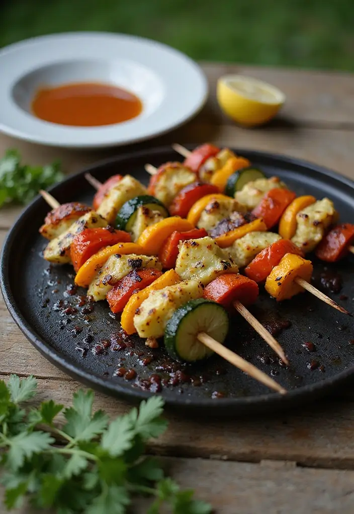 30 Quick and Easy Gluten and Dairy Free Dinner Recipes for Every Taste 83 30 Quick and Easy Gluten and Dairy Free Dinner Recipes for Every Taste - 13. Grilled Veggie Skewers