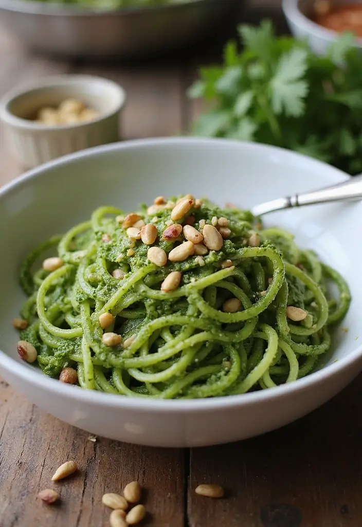 30 Quick and Easy Gluten and Dairy Free Dinner Recipes for Every Taste 180 30 Quick and Easy Gluten and Dairy Free Dinner Recipes for Every Taste - 28. Pesto Zoodles