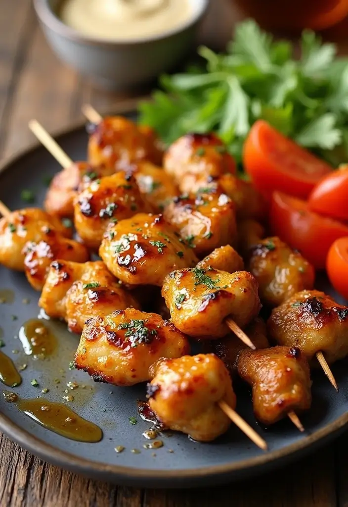 30 Quick and Easy Gluten and Dairy Free Dinner Recipes for Every Taste 55 30 Quick and Easy Gluten and Dairy Free Dinner Recipes for Every Taste - 9. Honey Garlic Chicken Skewers