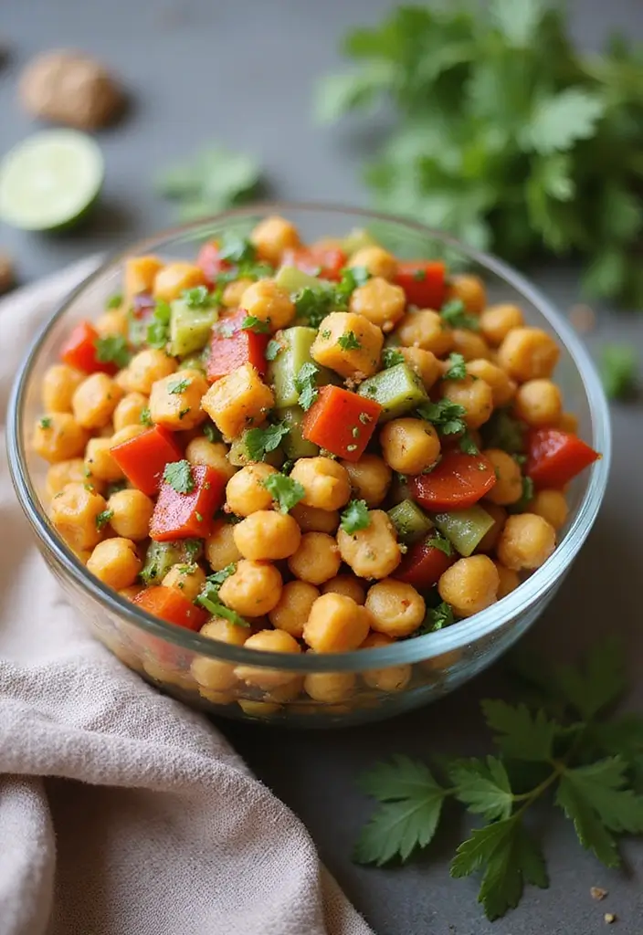 30 Quick and Easy No Oven Dinner Recipes That Make Cooking Effortless 8 30 Quick and Easy No Oven Dinner Recipes That Make Cooking Effortless - 2. Zesty Chickpea Salad