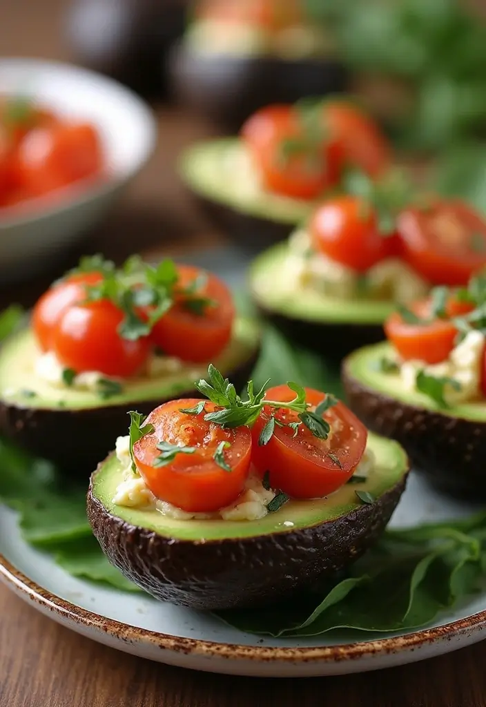 30 Quick and Easy No Oven Dinner Recipes That Make Cooking Effortless 148 30 Quick and Easy No Oven Dinner Recipes That Make Cooking Effortless - 24. Caprese Stuffed Avocados