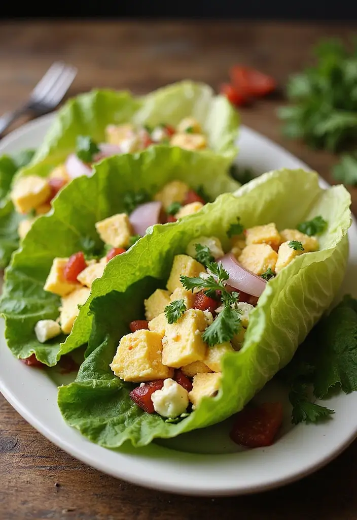 30 Quick and Easy No Oven Dinner Recipes That Make Cooking Effortless 160 30 Quick and Easy No Oven Dinner Recipes That Make Cooking Effortless - 26. Egg Salad Lettuce Wraps
