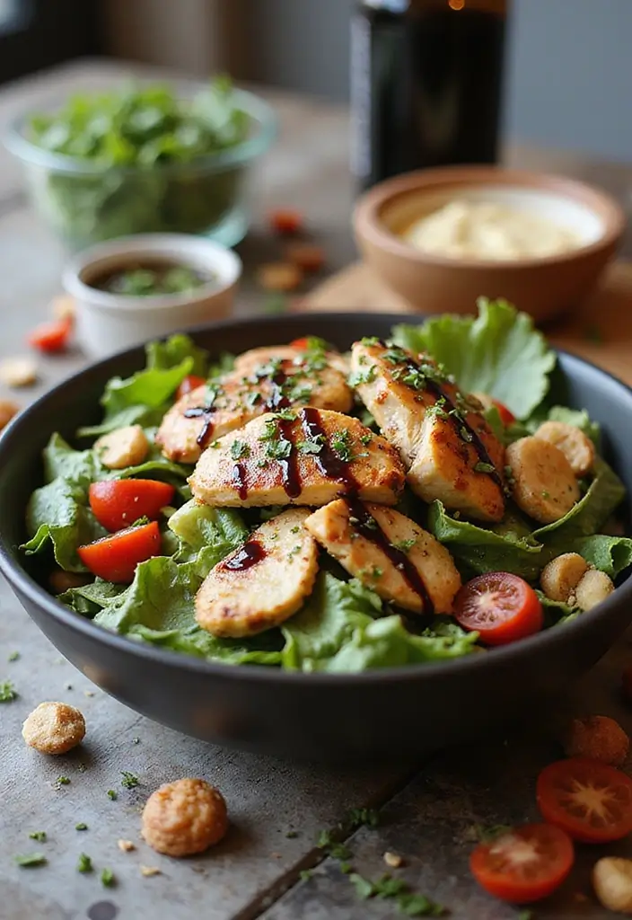 30 Quick and Easy No Oven Dinner Recipes That Make Cooking Effortless 179 30 Quick and Easy No Oven Dinner Recipes That Make Cooking Effortless - 29. Balsamic Chicken Salad