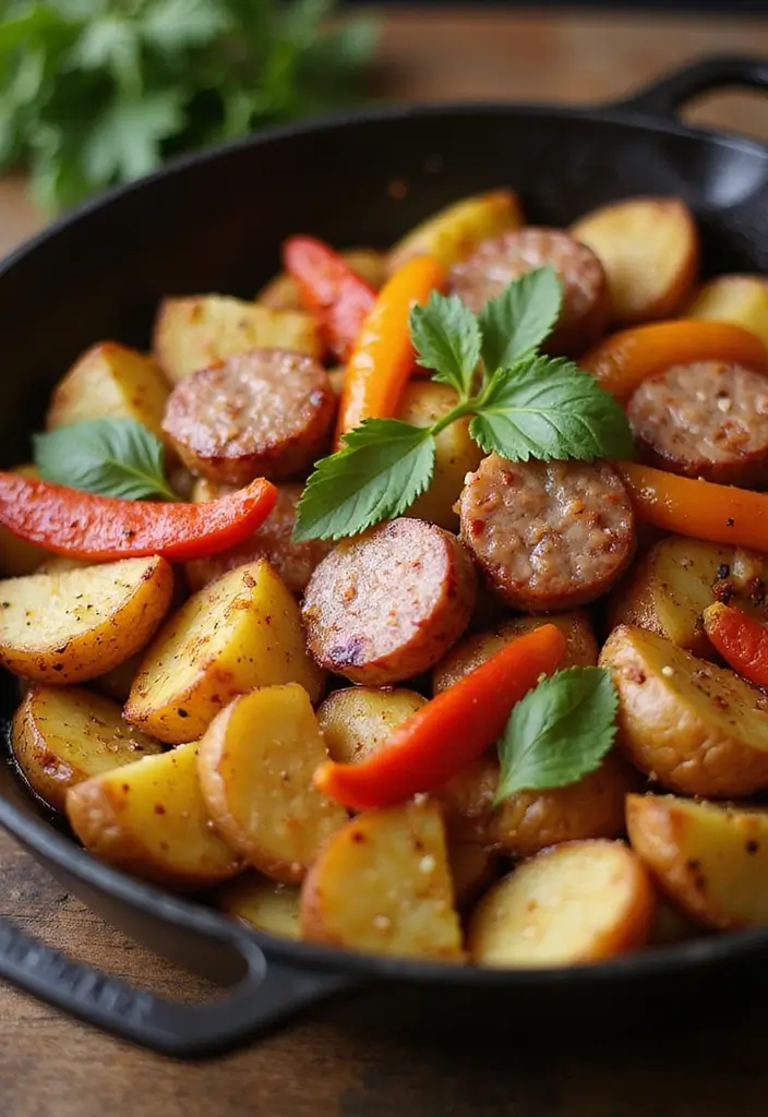 30 Quick and Easy Smoked Sausage Dinner Recipes for Family Meals 1 30 Quick and Easy Smoked Sausage Dinner Recipes for Family Meals - 1. Smoked Sausage and Potato Skillet