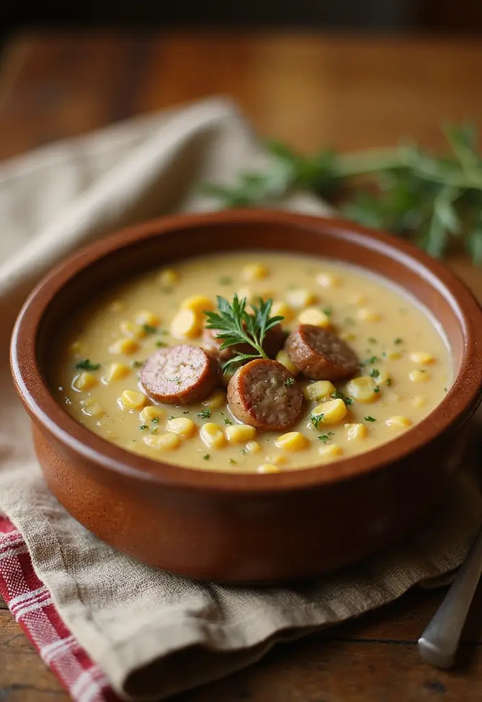 30 Quick and Easy Smoked Sausage Dinner Recipes for Family Meals 64 30 Quick and Easy Smoked Sausage Dinner Recipes for Family Meals - 10. Smoked Sausage and Corn Chowder