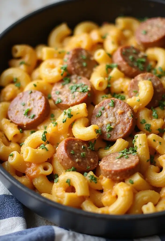 30 Quick and Easy Smoked Sausage Dinner Recipes for Family Meals 92 30 Quick and Easy Smoked Sausage Dinner Recipes for Family Meals - 14. Skillet Smoked Sausage and Macaroni