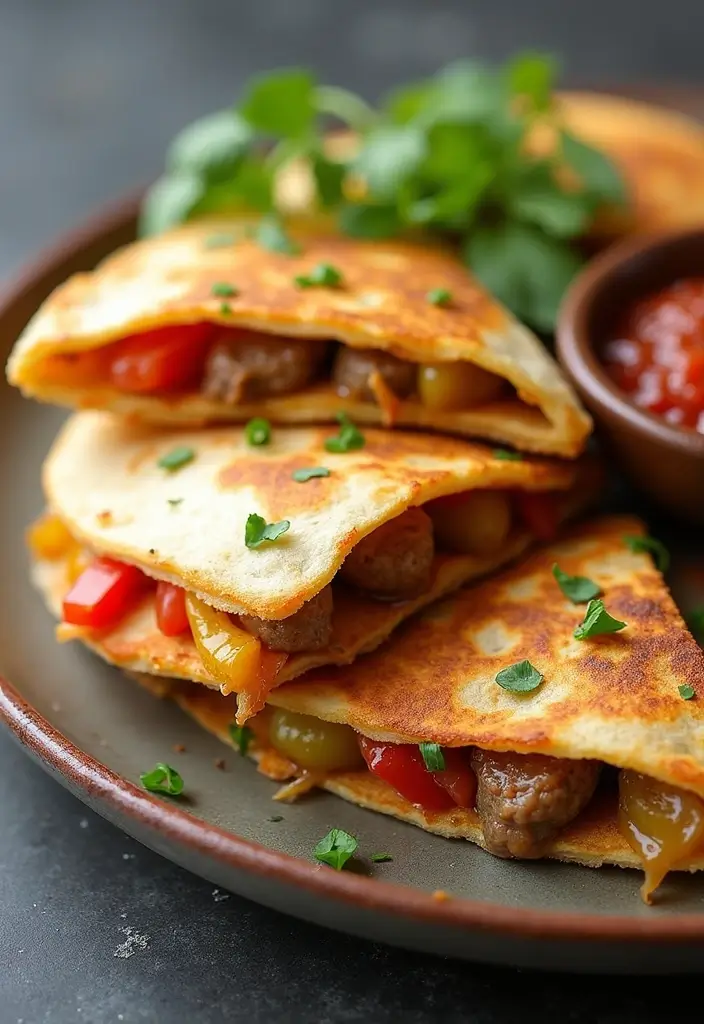 30 Quick and Easy Smoked Sausage Dinner Recipes for Family Meals 144 30 Quick and Easy Smoked Sausage Dinner Recipes for Family Meals - 22. Smoked Sausage and Bell Pepper Quesadillas