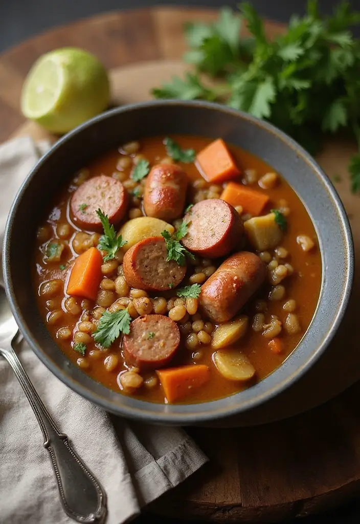 30 Quick and Easy Smoked Sausage Dinner Recipes for Family Meals 196 30 Quick and Easy Smoked Sausage Dinner Recipes for Family Meals - 30. Smoked Sausage and Lentil Stew