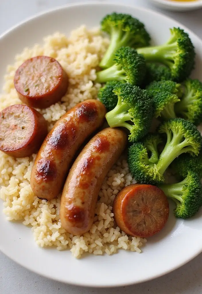 30 Quick and Easy Smoked Sausage Dinner Recipes for Family Meals 36 30 Quick and Easy Smoked Sausage Dinner Recipes for Family Meals - 6. Smoked Sausage, Rice, and Broccoli