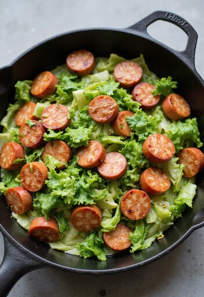 30 Quick and Easy Smoked Sausage Dinner Recipes for Family Meals 43 30 Quick and Easy Smoked Sausage Dinner Recipes for Family Meals - 7. Smoked Sausage and Cabbage Stir-Fry