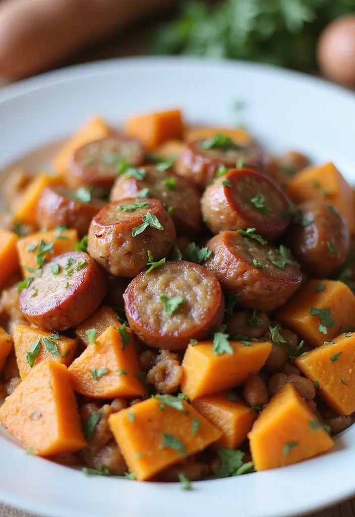 30 Quick and Easy Smoked Sausage Dinner Recipes for Family Meals 50 30 Quick and Easy Smoked Sausage Dinner Recipes for Family Meals - 8. Smoked Sausage and Sweet Potato Hash