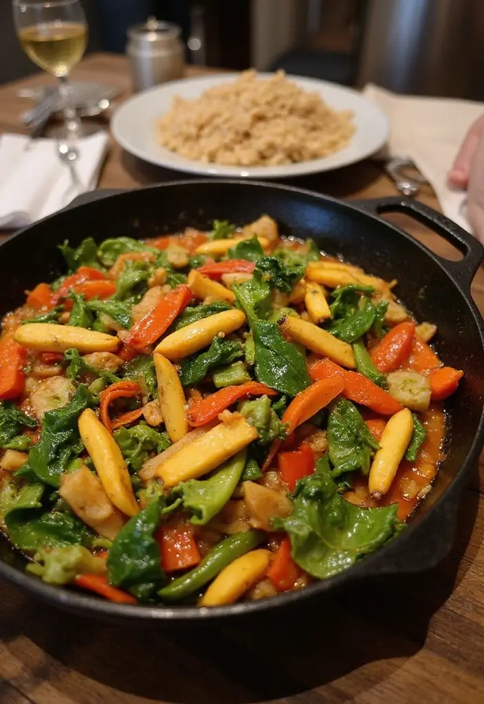 30+ Quick and Easy Vegetarian Dinner Recipes That Are Simple and Delicious 1 30+ Quick and Easy Vegetarian Dinner Recipes That Are Simple and Delicious - 1. One-Pot Vegetable Stir-Fry