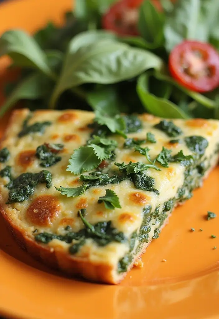 30+ Quick and Easy Vegetarian Dinner Recipes That Are Simple and Delicious 110 30+ Quick and Easy Vegetarian Dinner Recipes That Are Simple and Delicious - 18. Spinach Frittata