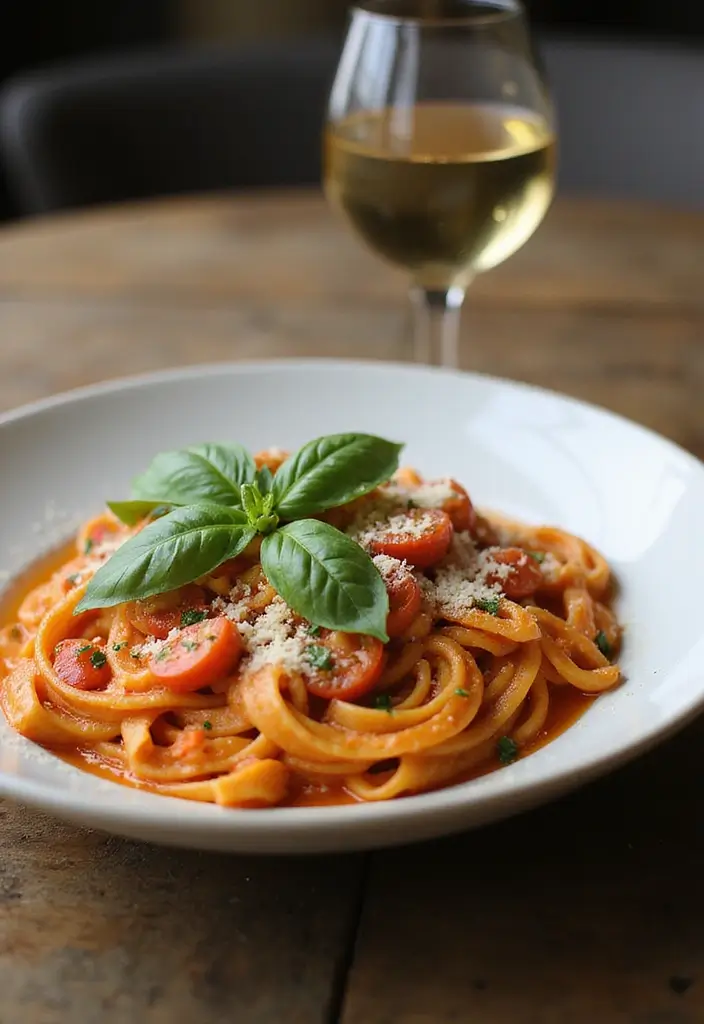 30+ Quick and Easy Vegetarian Dinner Recipes That Are Simple and Delicious 8 30+ Quick and Easy Vegetarian Dinner Recipes That Are Simple and Delicious - 2. Creamy Tomato Basil Pasta
