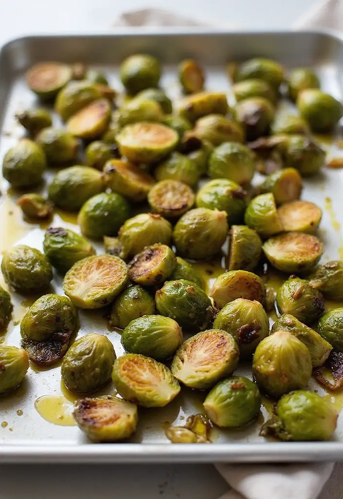 30+ Quick and Easy Vegetarian Dinner Recipes That Are Simple and Delicious 131 30+ Quick and Easy Vegetarian Dinner Recipes That Are Simple and Delicious - 21. Garlic and Lemon Roasted Brussels Sprouts