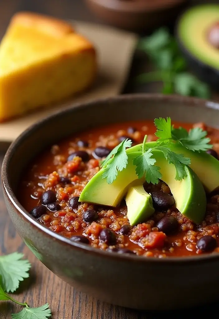 30+ Quick and Easy Vegetarian Dinner Recipes That Are Simple and Delicious 18 30+ Quick and Easy Vegetarian Dinner Recipes That Are Simple and Delicious - 4. Quinoa and Black Bean Chili