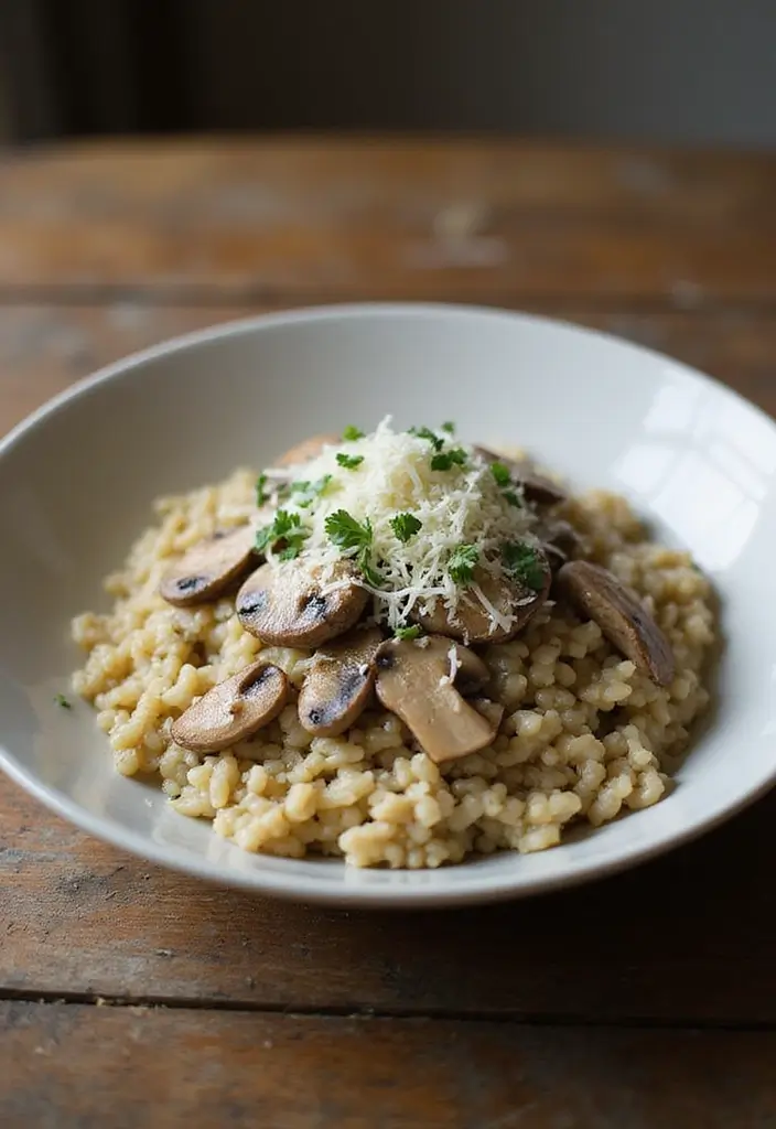 30+ Quick and Easy Vegetarian Dinner Recipes That Are Simple and Delicious 44 30+ Quick and Easy Vegetarian Dinner Recipes That Are Simple and Delicious - 8. Mushroom Risotto