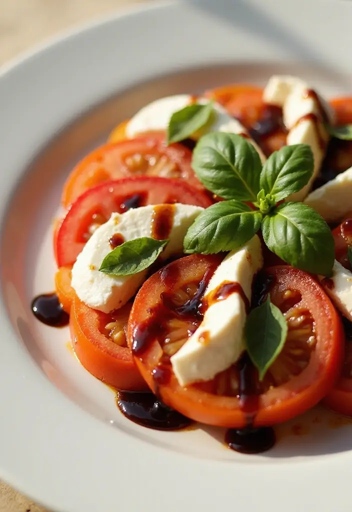 30+ Quick and Easy Vegetarian Dinner Recipes That Are Simple and Delicious 51 30+ Quick and Easy Vegetarian Dinner Recipes That Are Simple and Delicious - 9. Caprese Salad with Balsamic Glaze