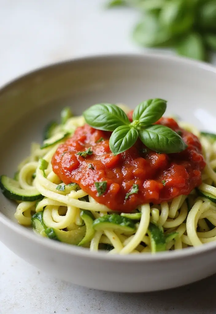 30 Quick and Healthy Low Cholesterol Dinner Recipes You Can Make Fast 63 30 Quick and Healthy Low Cholesterol Dinner Recipes You Can Make Fast - 11. Zucchini Noodles with Marinara Sauce