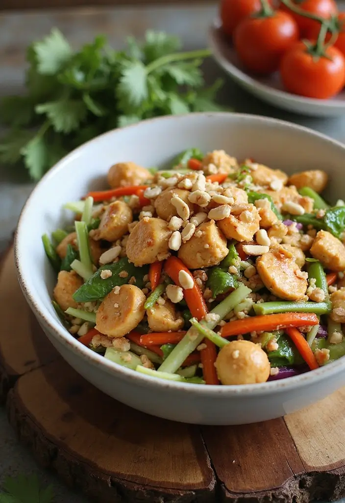 30 Quick and Healthy Low Cholesterol Dinner Recipes You Can Make Fast 85 30 Quick and Healthy Low Cholesterol Dinner Recipes You Can Make Fast - 15. Thai Peanut Chicken Salad
