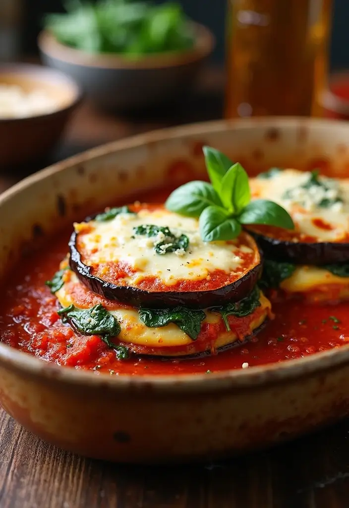 30 Quick and Healthy Low Cholesterol Dinner Recipes You Can Make Fast 90 30 Quick and Healthy Low Cholesterol Dinner Recipes You Can Make Fast - 16. Eggplant Parmesan with Spinach