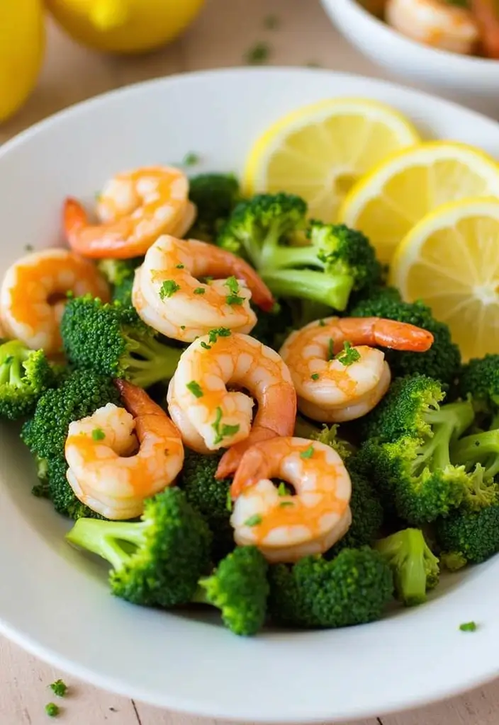 30 Quick and Healthy Low Cholesterol Dinner Recipes You Can Make Fast 6 30 Quick and Healthy Low Cholesterol Dinner Recipes You Can Make Fast - 2. Lemon Garlic Shrimp and Broccoli