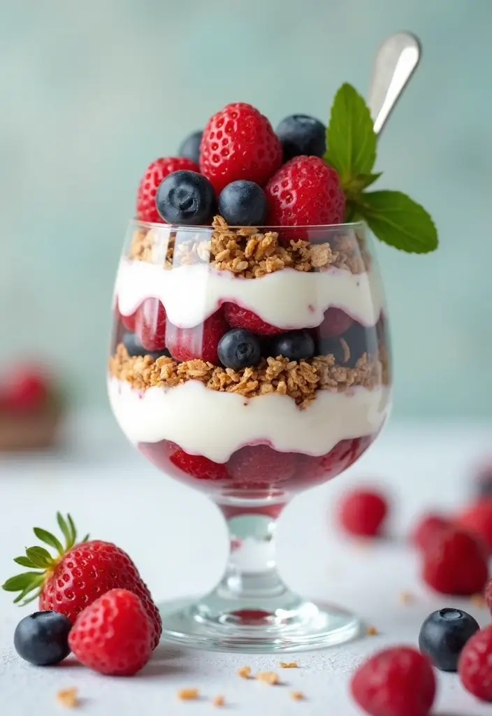 30 Quick and Healthy Low Cholesterol Dinner Recipes You Can Make Fast 138 30 Quick and Healthy Low Cholesterol Dinner Recipes You Can Make Fast - 24. Greek Yogurt and Berry Parfait