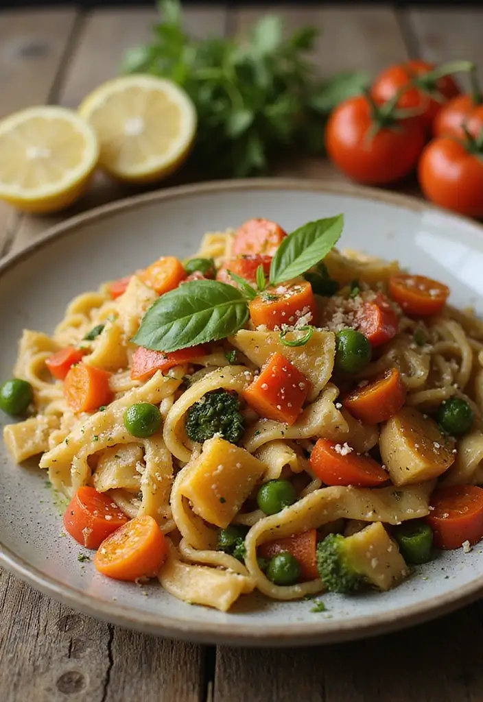 30 Quick and Healthy Low Cholesterol Dinner Recipes You Can Make Fast 53 30 Quick and Healthy Low Cholesterol Dinner Recipes You Can Make Fast - 9. Whole Wheat Pasta Primavera